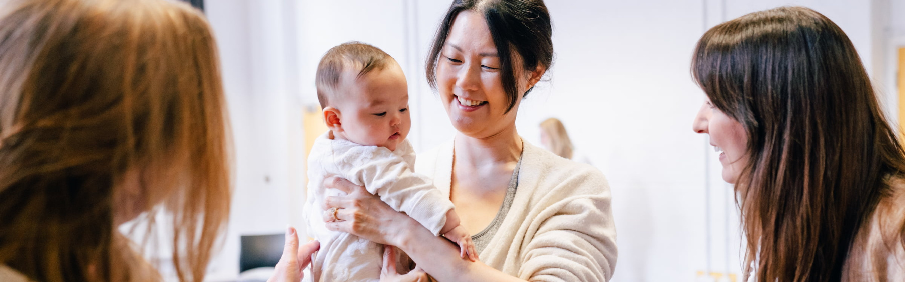 Mum with baby at NCT New Baby Course